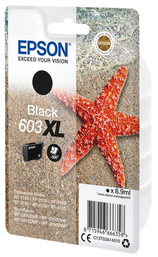 Epson C13T03A14010 ink cartridge 1 pc(s) Original High (XL) Yield Black Epson C13T03A14010 ink cartridge 1 pc(s) Original High (XL) Yield Black